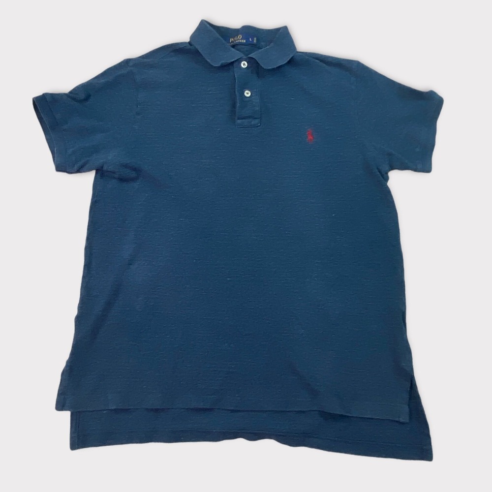 Polo Ralph Lauren Polo Shirt Adult Large Blue Gray Short Sleeve